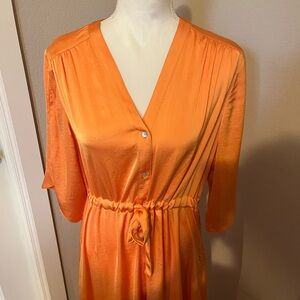 NWT Nic & Zoe Silky Dress with Tie Waist